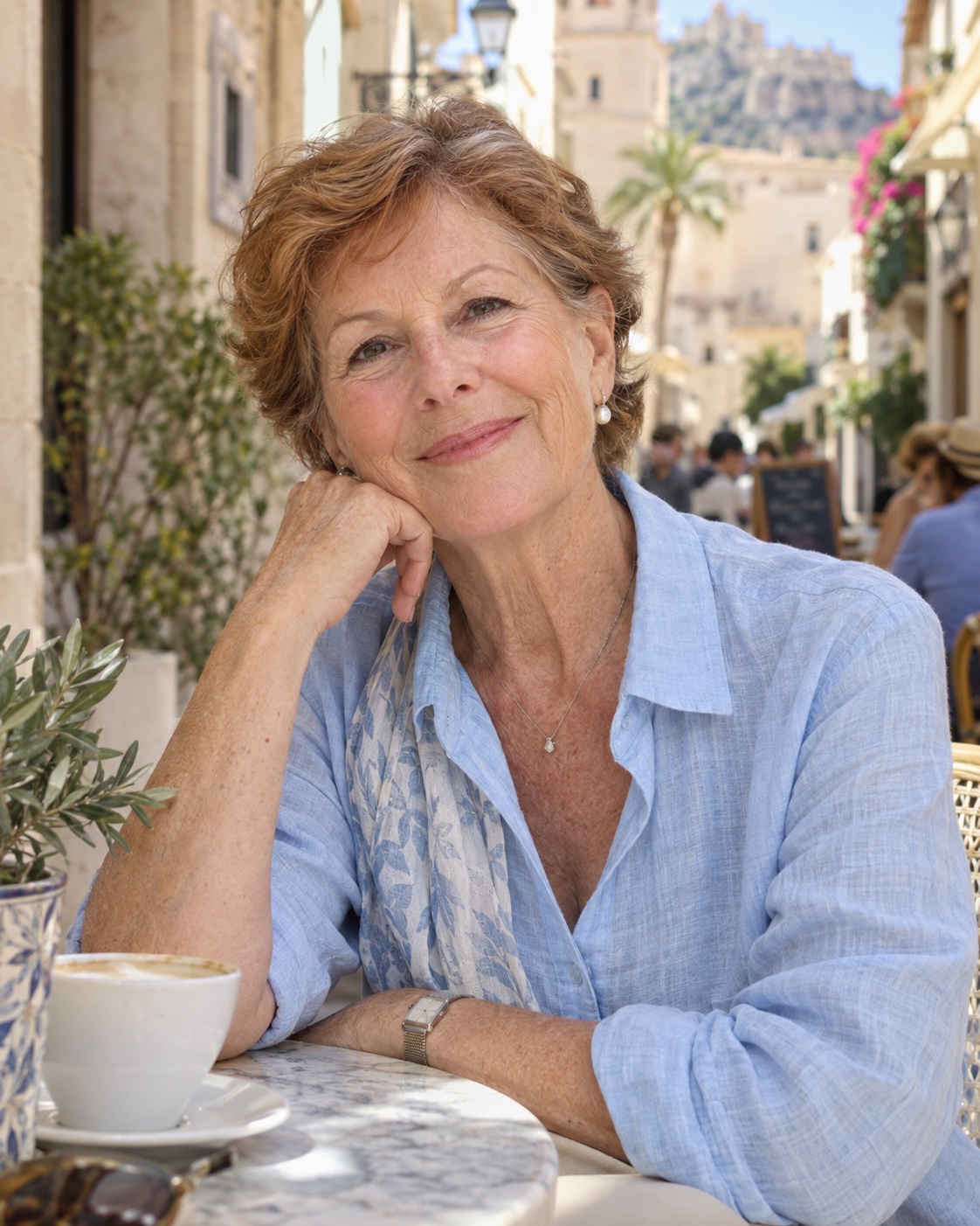 Confident mature woman after personalised facial rejuvenation planning
